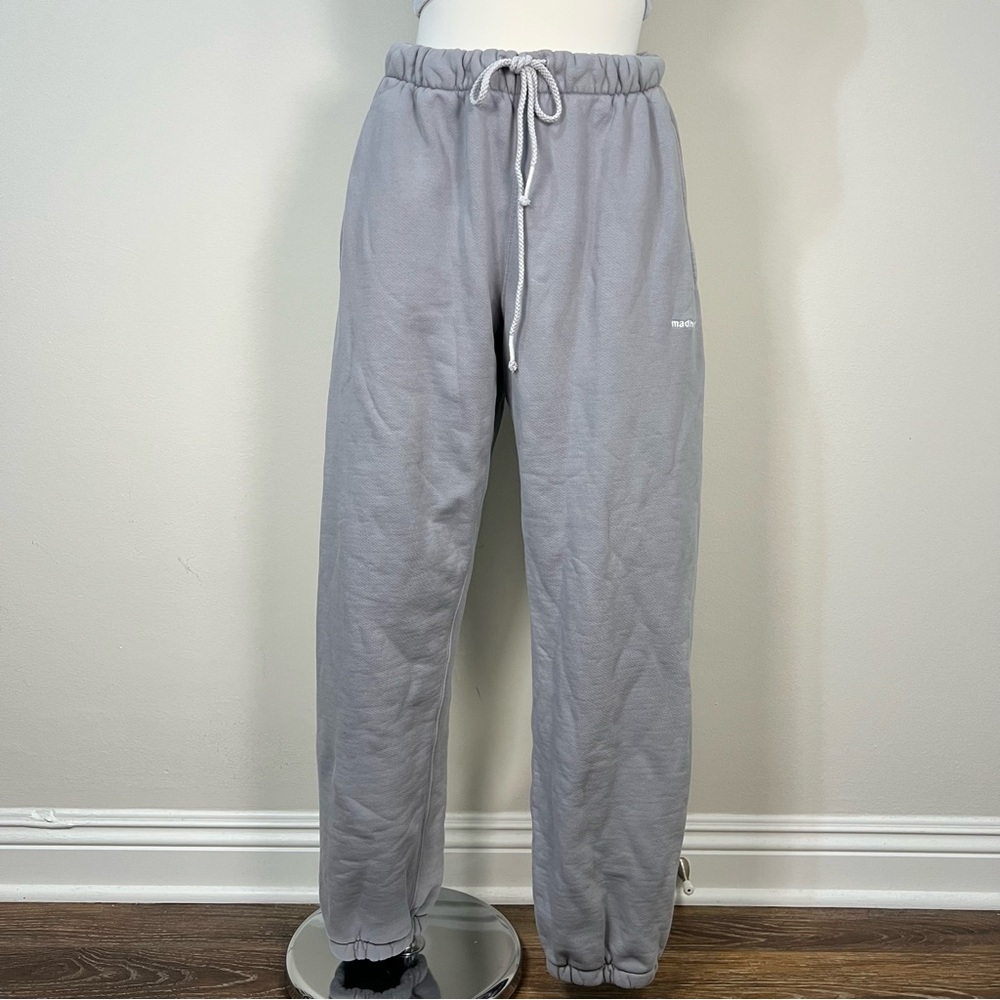 Madhappy Jogger Sweatpants Women’s Size M Gray Heavyweight Lounge Pockets